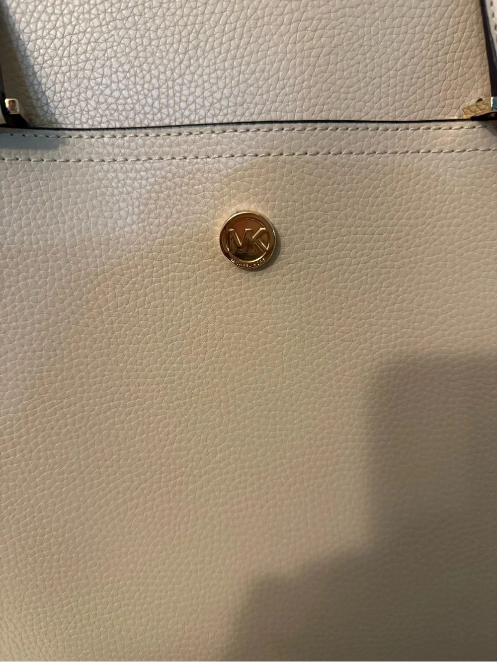 Michael Kors Neutral Beige Tote with MK Signature Wristlet